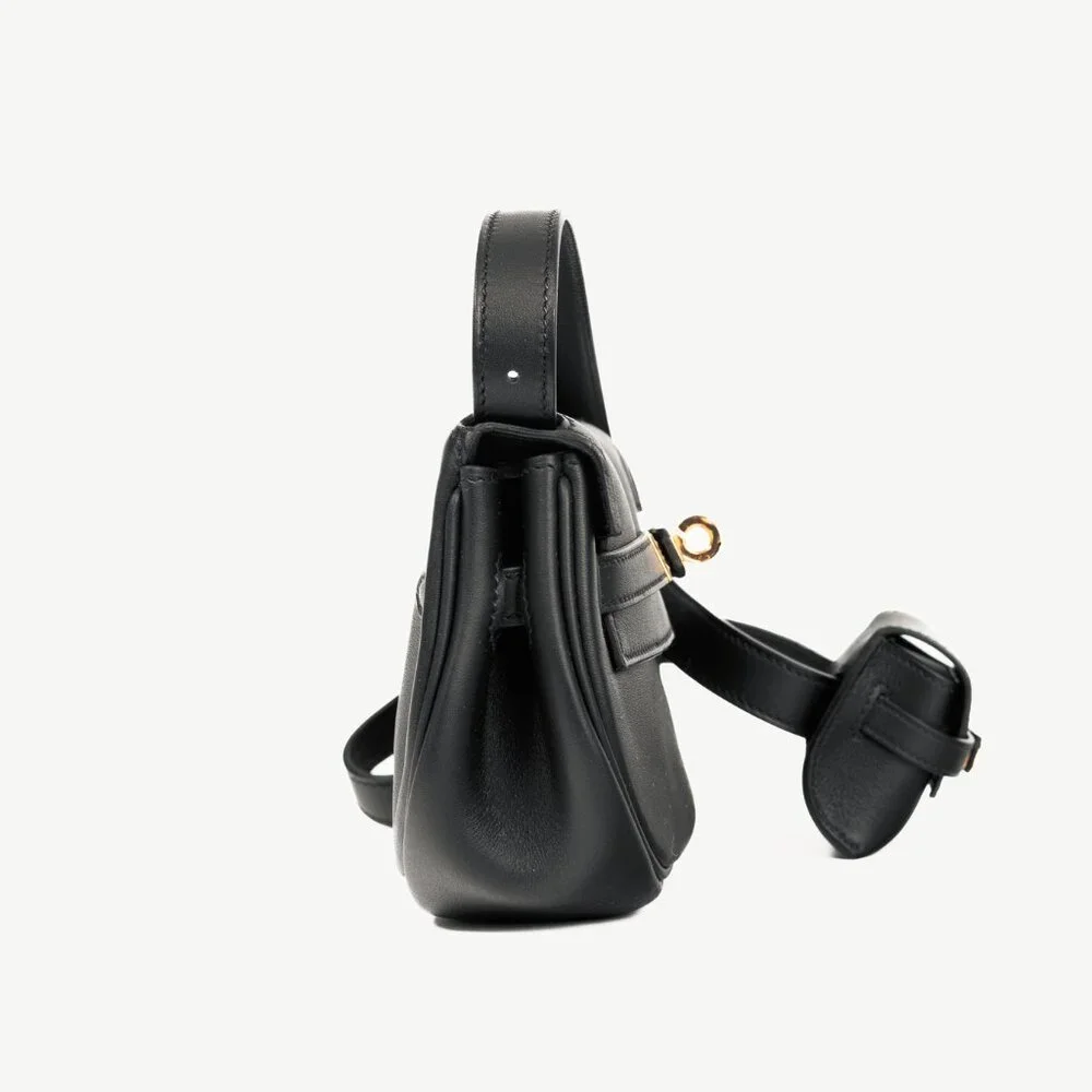 Hermes Kelly Moove Black Swift Leather GHW Shoulder Bag - Picture 3 of 16